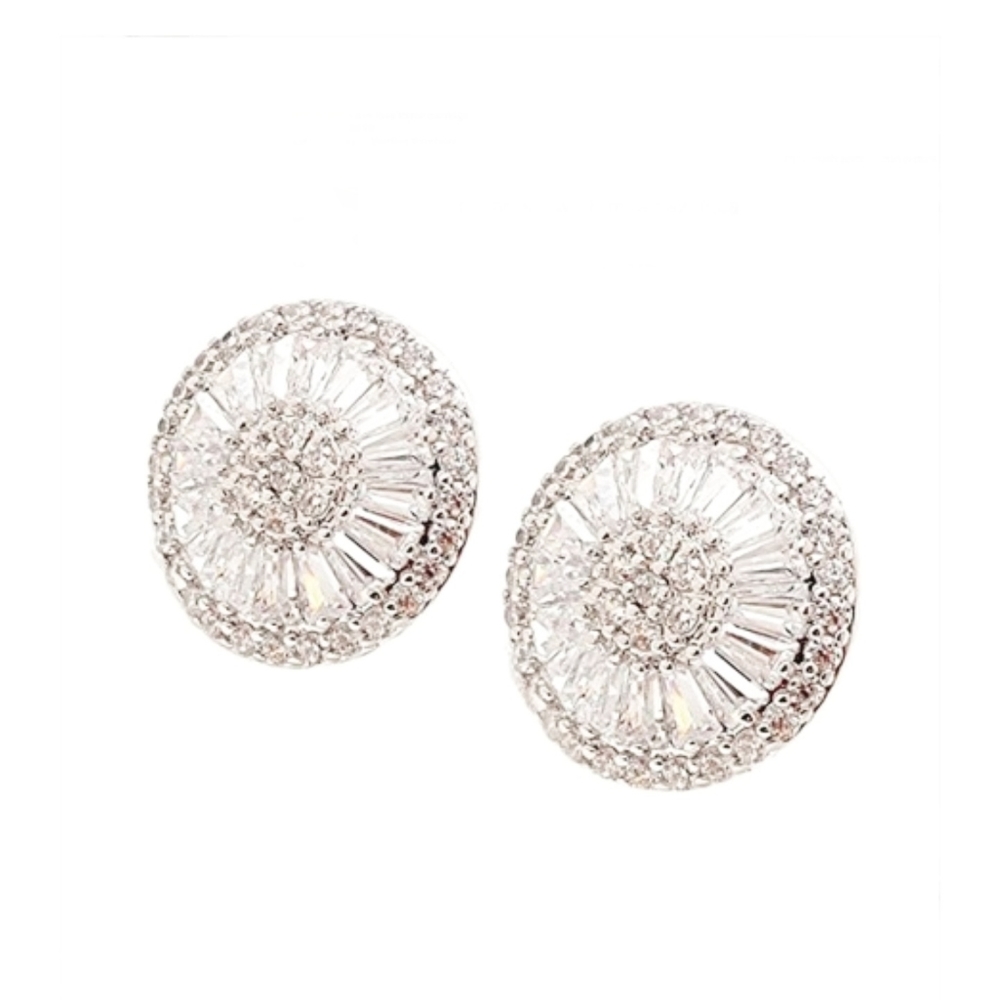 Clear Crystal Silver earrings